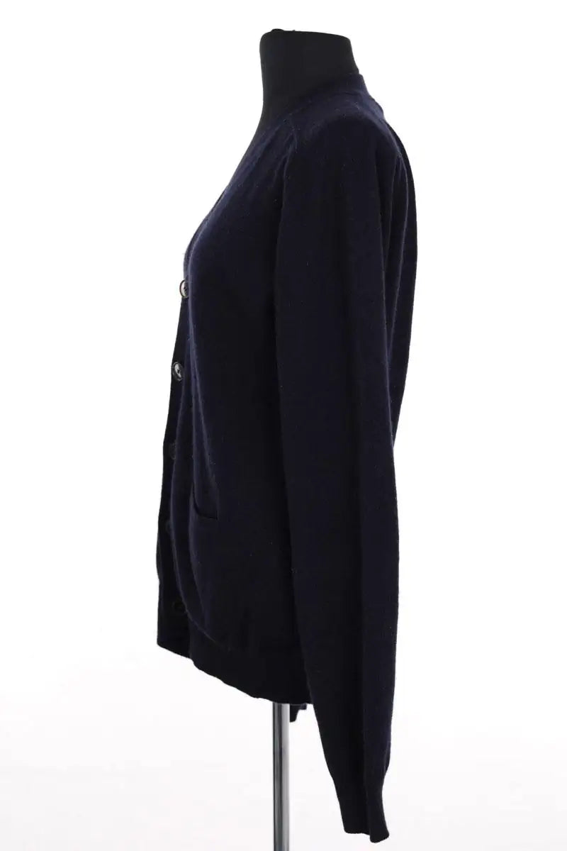 Cardigan Sandro Marine en Cachemire