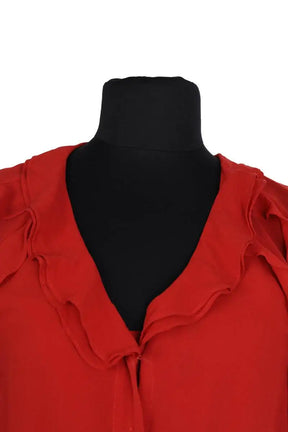 Robe Sézane Rouge en Soie