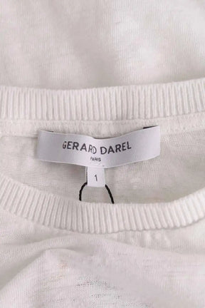 T-shirt Gerard Darel Blanc en Lin