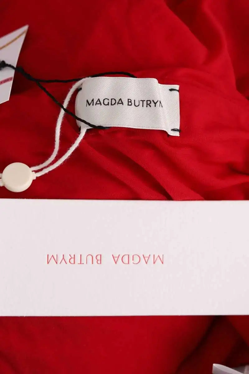 Robe Magda Butrym Rouge en Synthétique