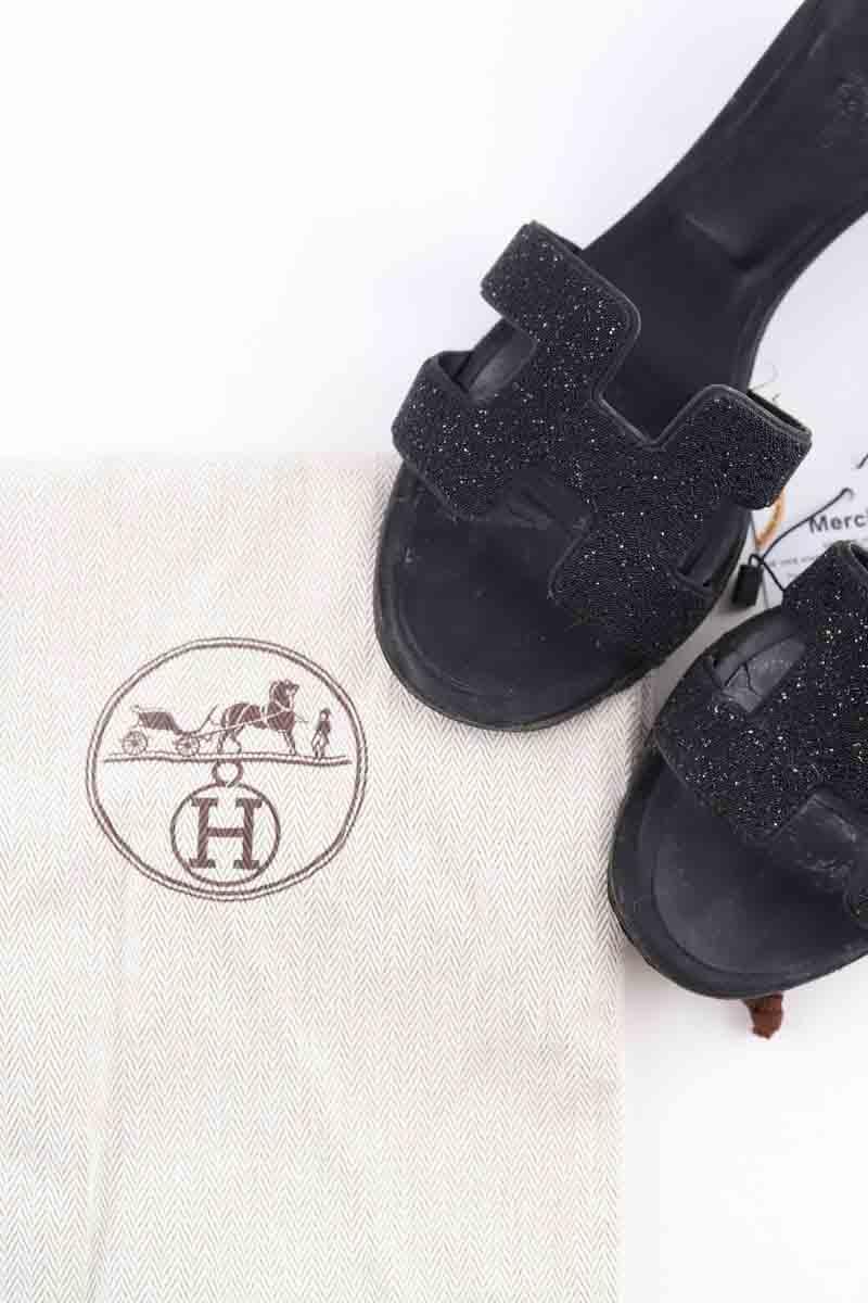 Sandales Hermès  Noir