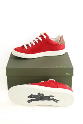 Baskets Longchamp  Rouge