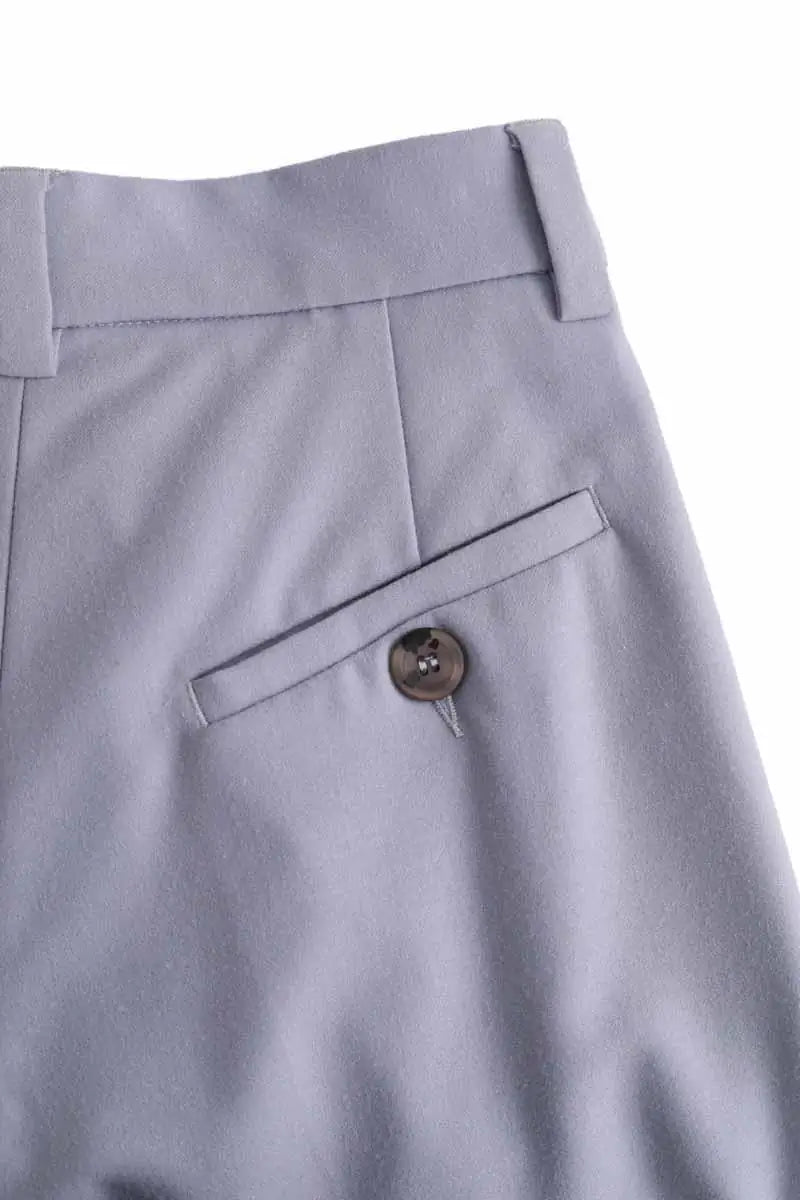 Pantalon large Momoni Gris en Laine