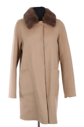 Manteau Max & Moi Camel en Laine, taille L - Seconde Main