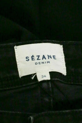 Jean slim Sézane Noir en Coton