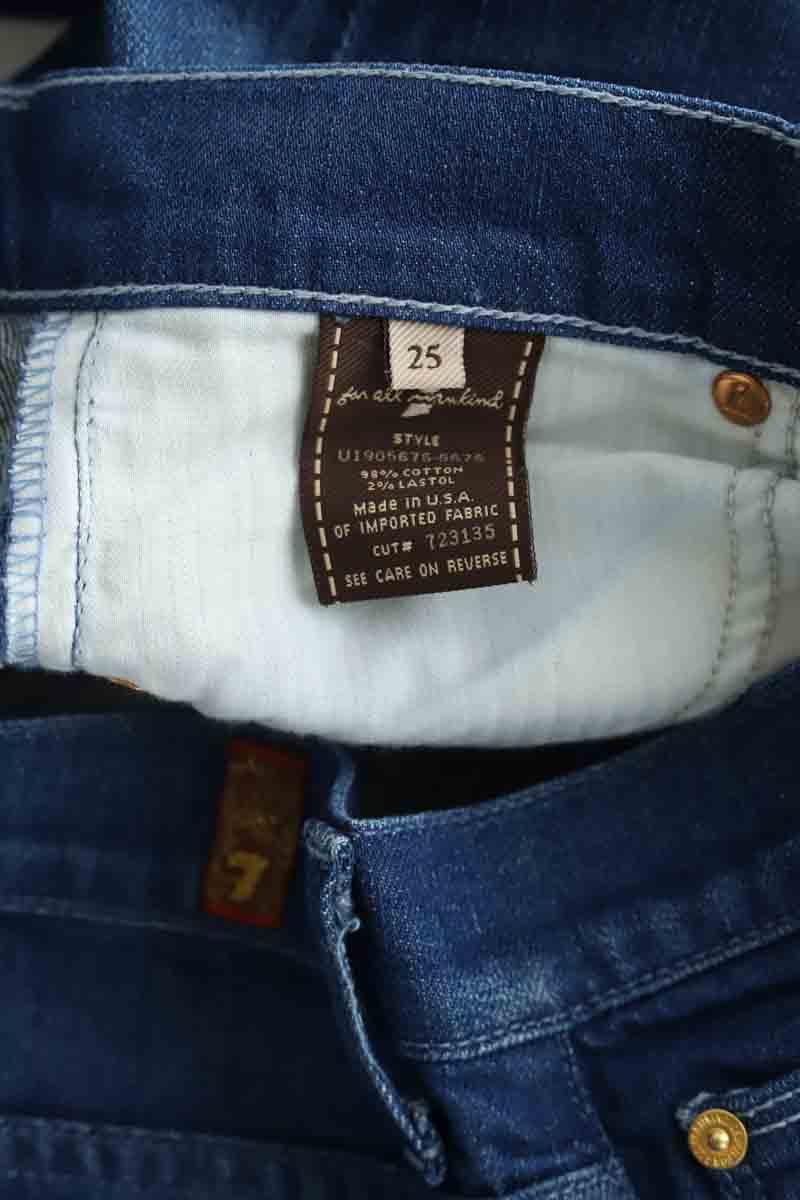 Droit 7 For All Mankind  Bleu