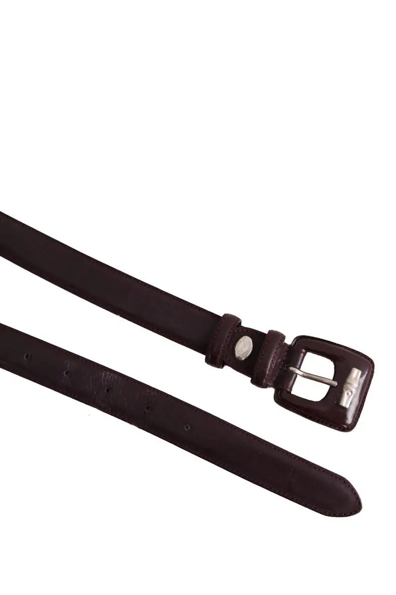 Ceinture en cuir Longchamp Bordeaux en Cuir