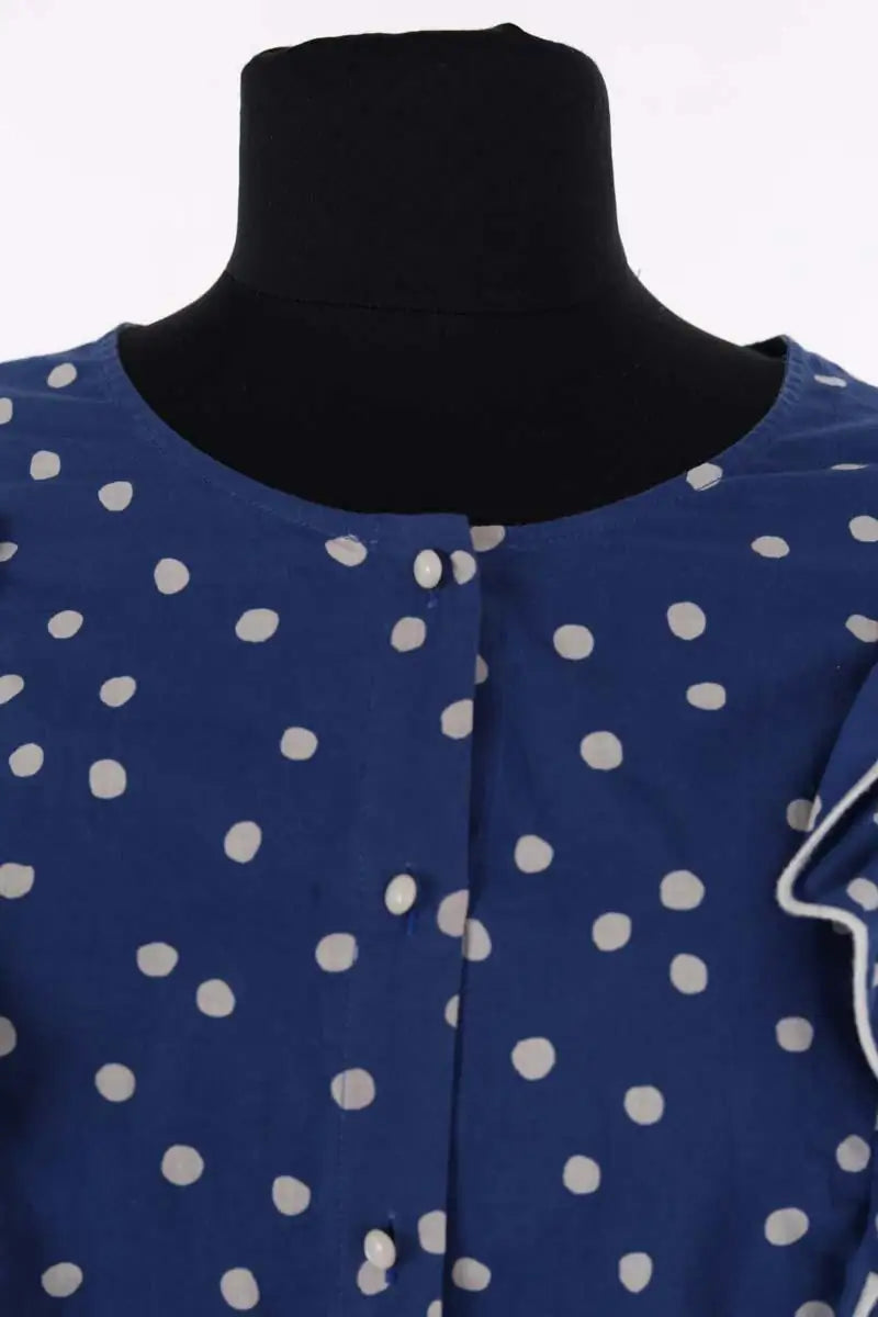 Blouse Sézane Bleu en Coton