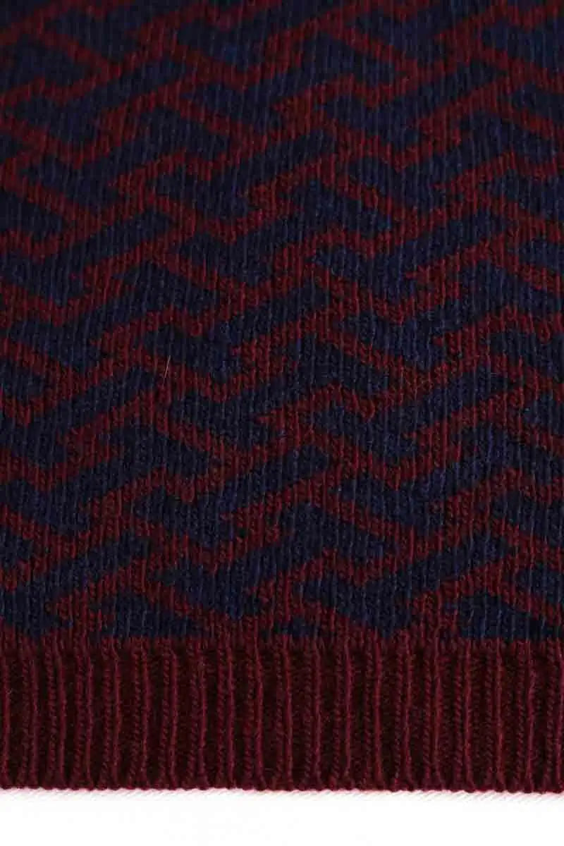Écharpe Tommy Hilfiger Bordeaux en Laine