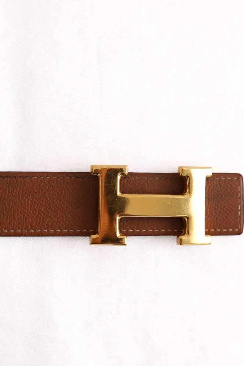 Ceinture Hermès Marron en Cuir