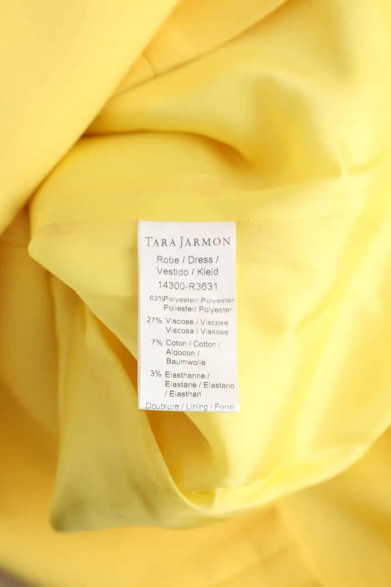 Robe Tarah Blanche  Jaune