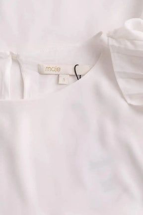 Blouse Maje Blanc en Synthétique