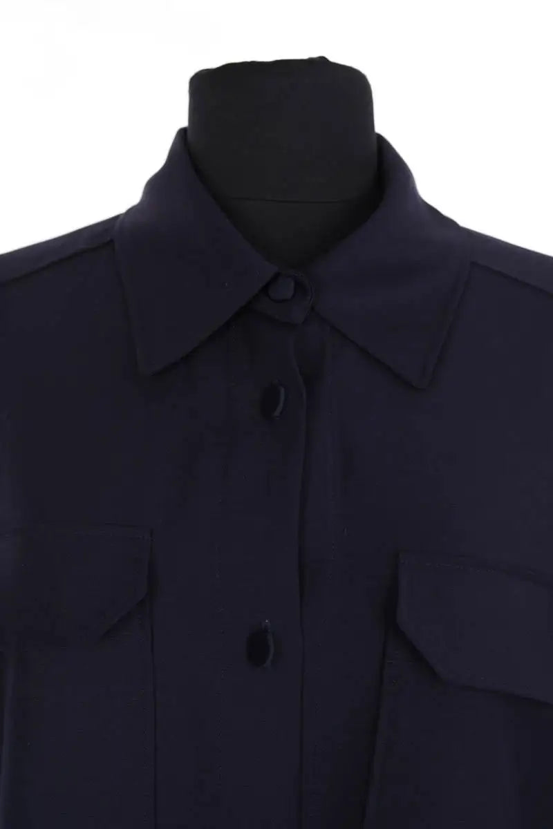 Chemise Pallas Marine en Laine