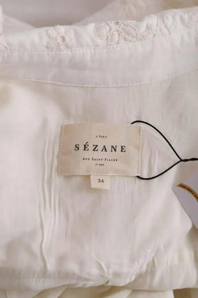Robe Sézane Ecru en Coton