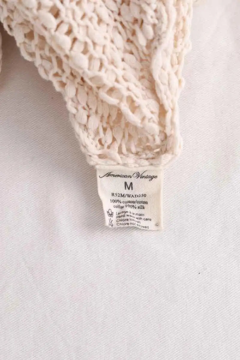 Pull American Vintage Beige en Coton
