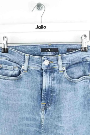 Jean 7 For All Mankind Bleu en Coton