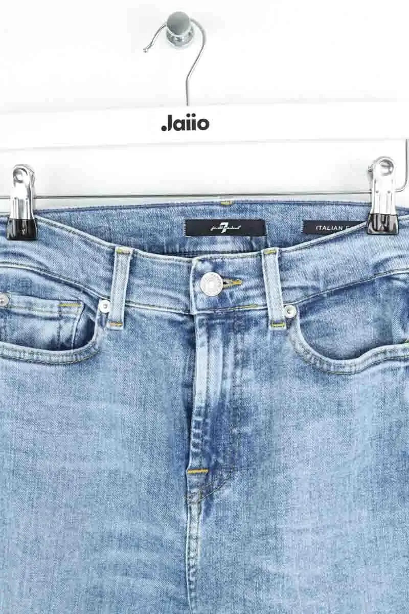 Jean 7 For All Mankind Bleu en Coton