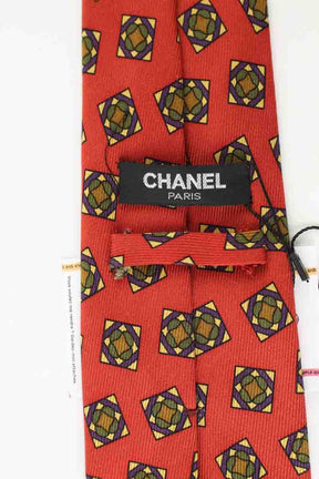 Cravate Chanel  Rouge