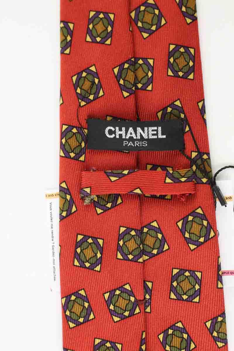 Cravate Chanel  Rouge