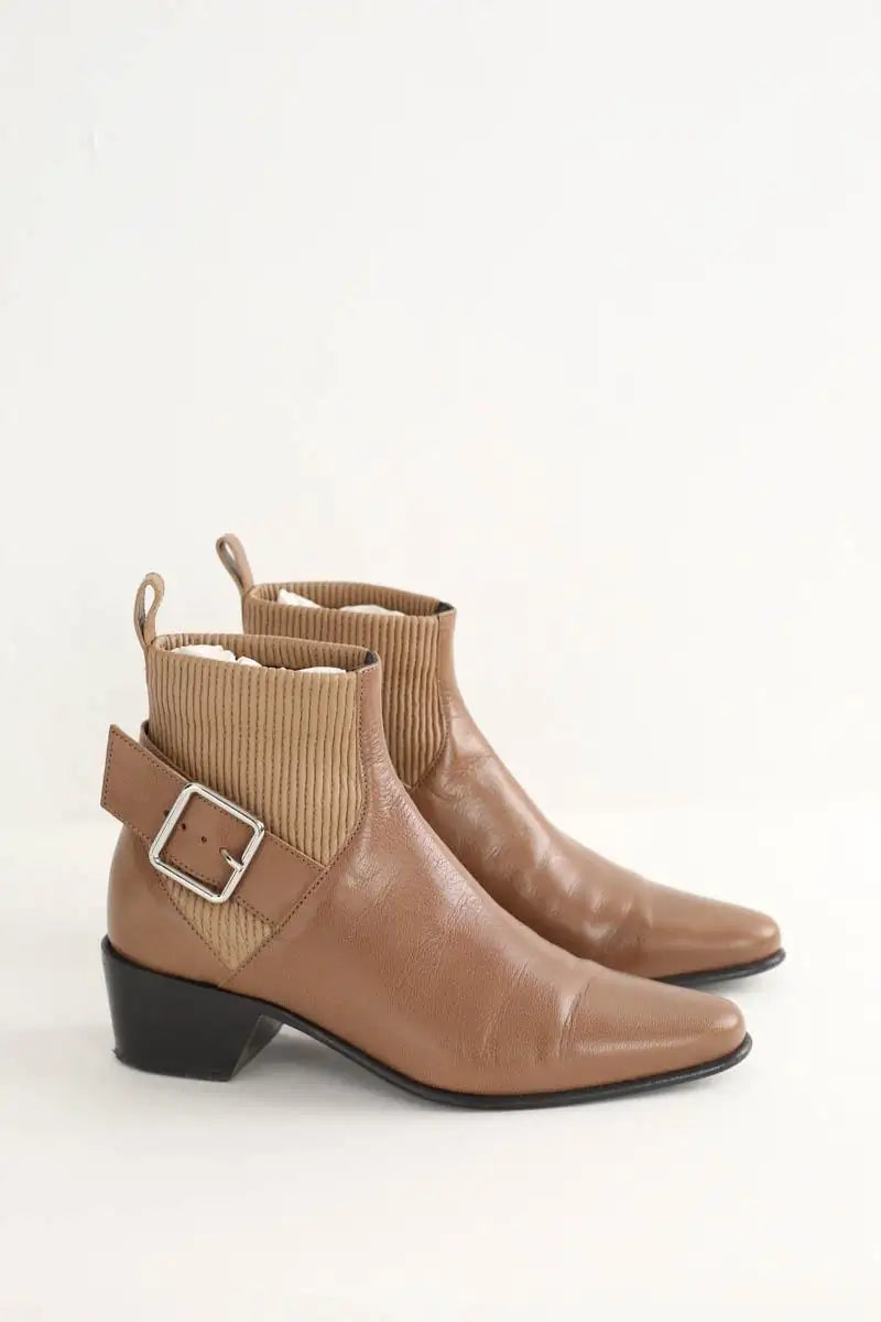 Boots à boucles Pierre Hardy  Marron