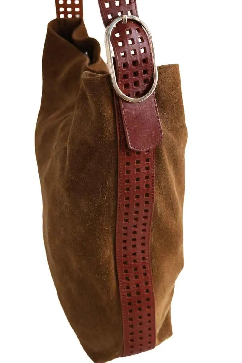 Sac à bandoulière Herbert Frère Soeur Camel en Cuir
