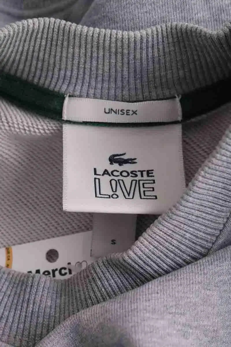 Sweatshirt Lacoste Gris en Coton