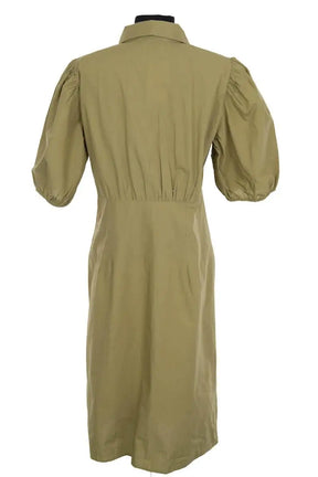 Robe Ba&Sh Kaki en Coton