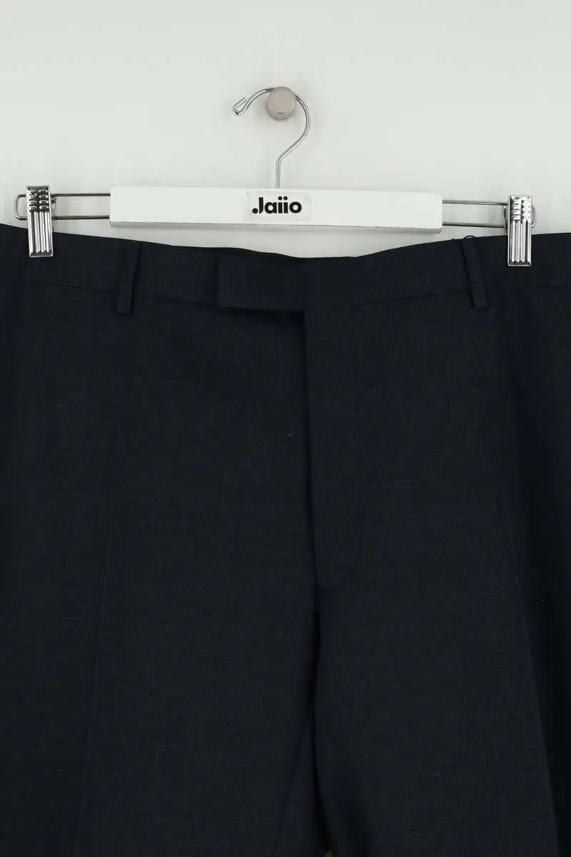 Pantalon droit Dior Bleu en Laine