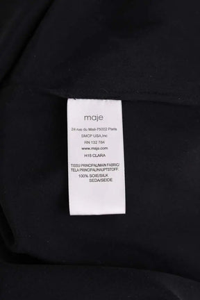 Chemise Maje Noir en Soie