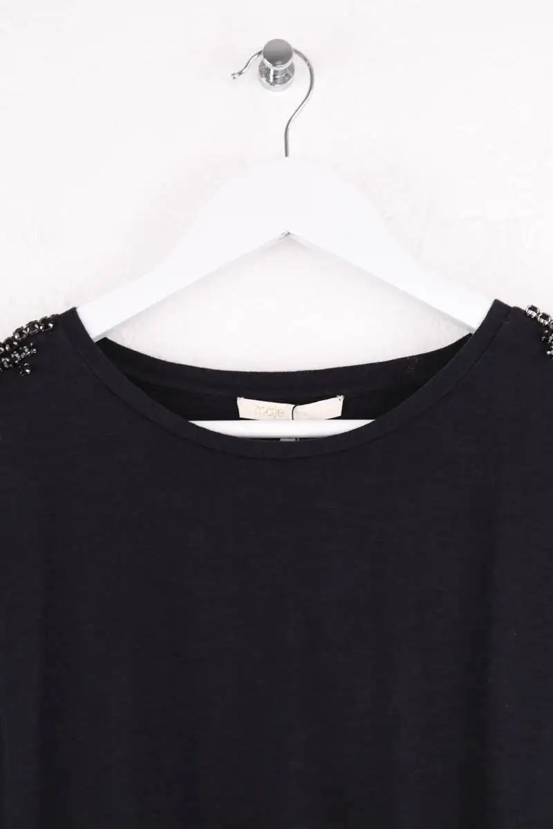 Robe Maje Noir en Coton