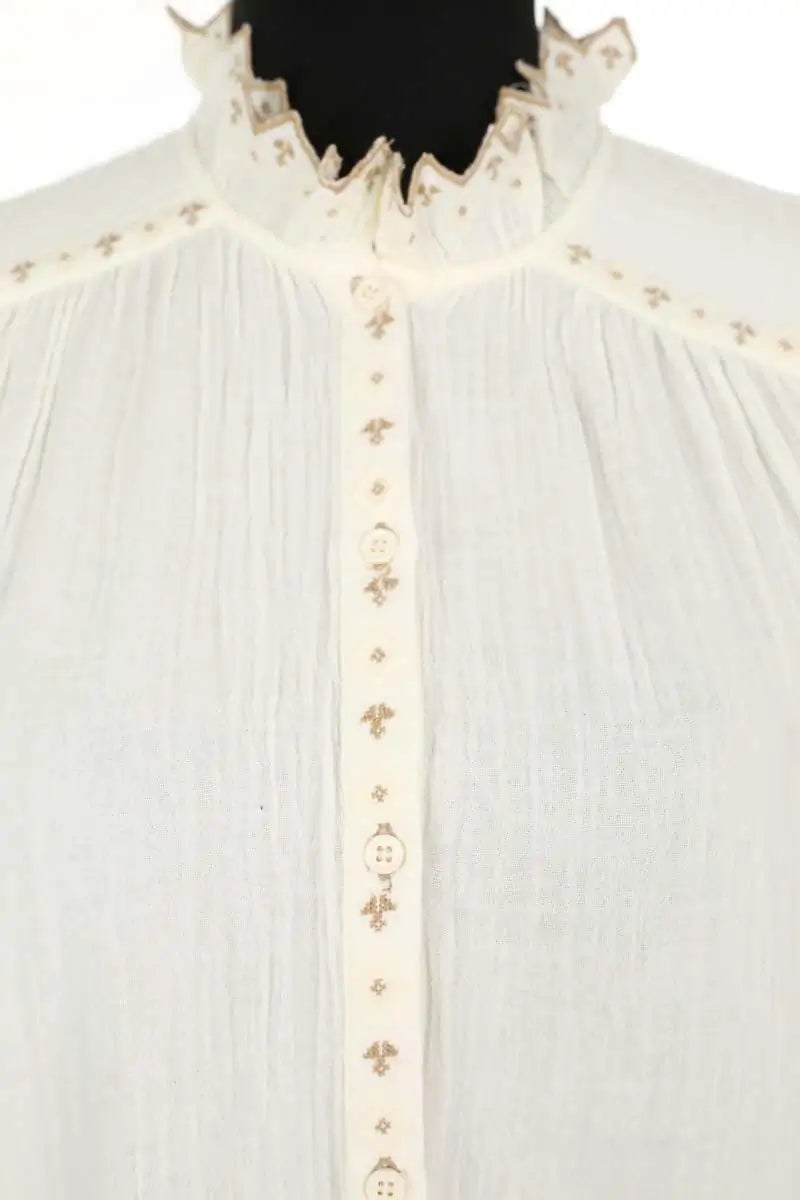 Blouse Bash  Ecru