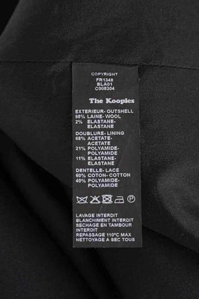 Robe The Kooples Noir en Laine