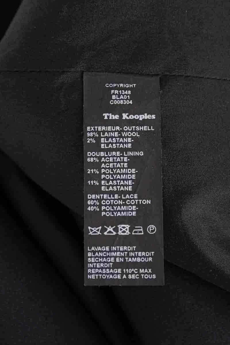 Robe The Kooples Noir en Laine