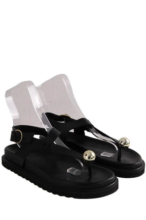Mules Souliers Martinez Noir en Cuir