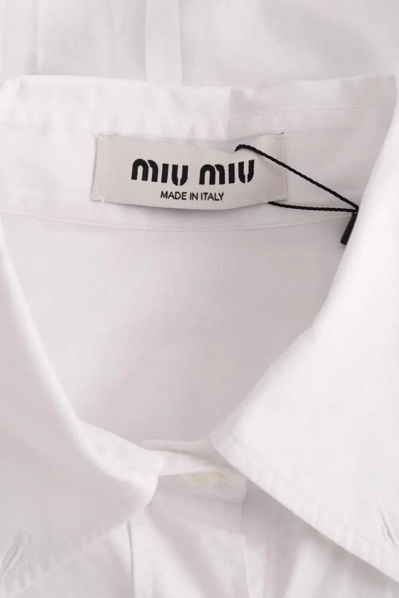 Chemise Miu Miu Blanc en Coton
