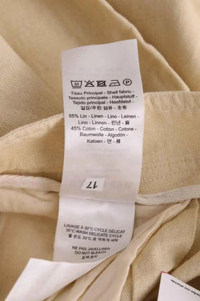 Pantalon Louise Misha Jaune en Lin