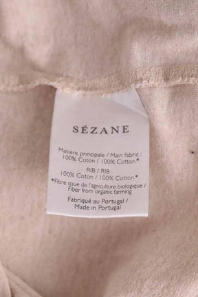T-shirt Sézane Beige en Coton