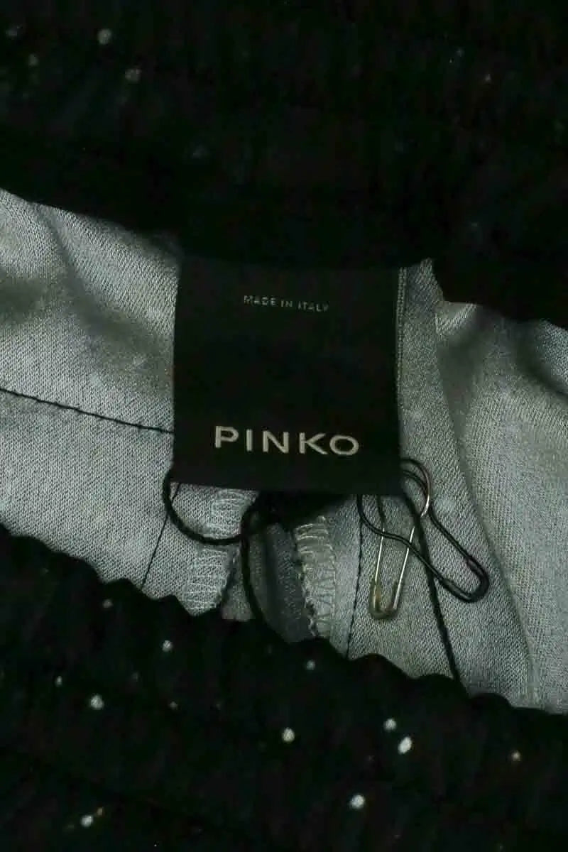 Pantalon Pinko Noir en Synthétique