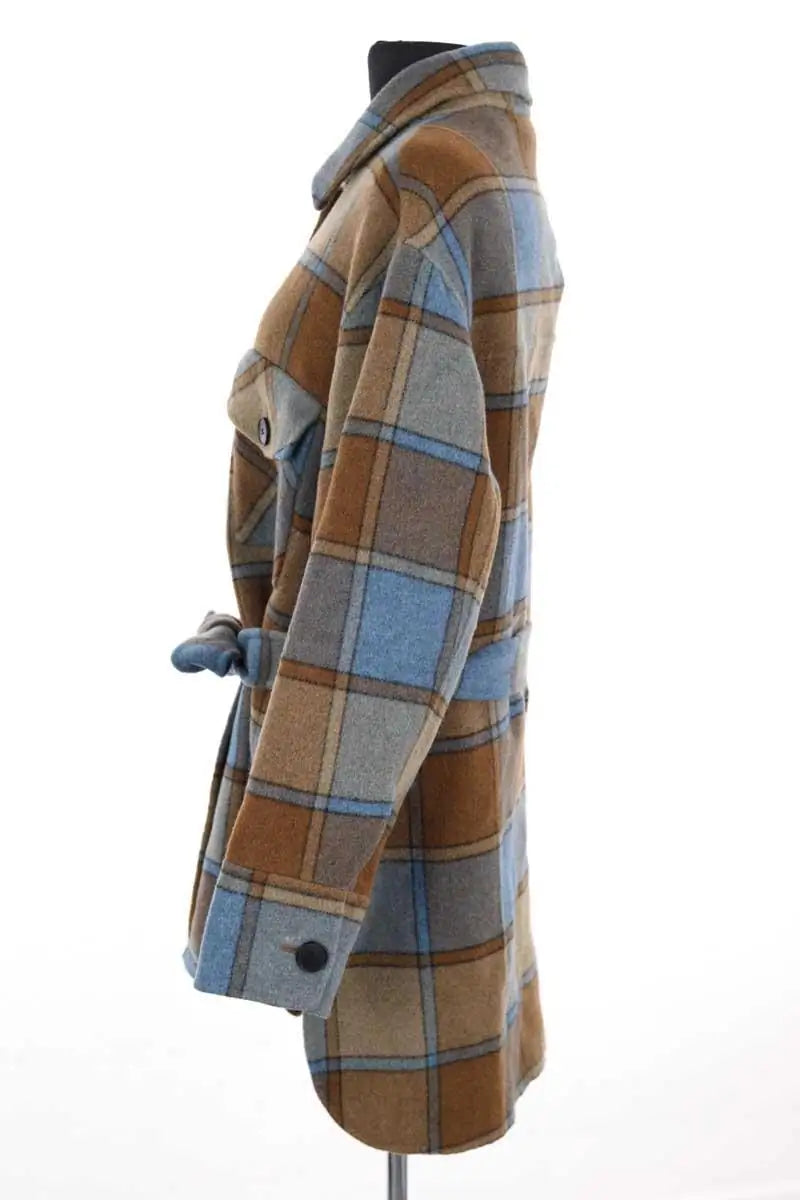 Manteau Sandro Multicolore en Laine