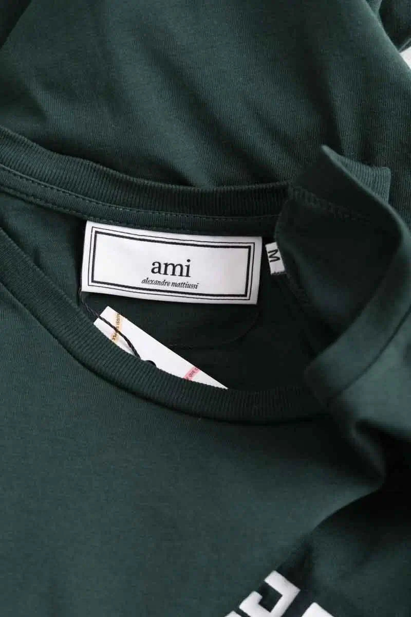 T-shirt Ami Vert en Coton