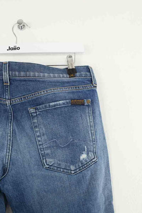 Slim 7 For All Mankind  Bleu