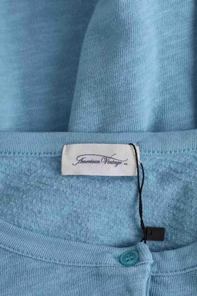 Pull American Vintage Bleu en Coton