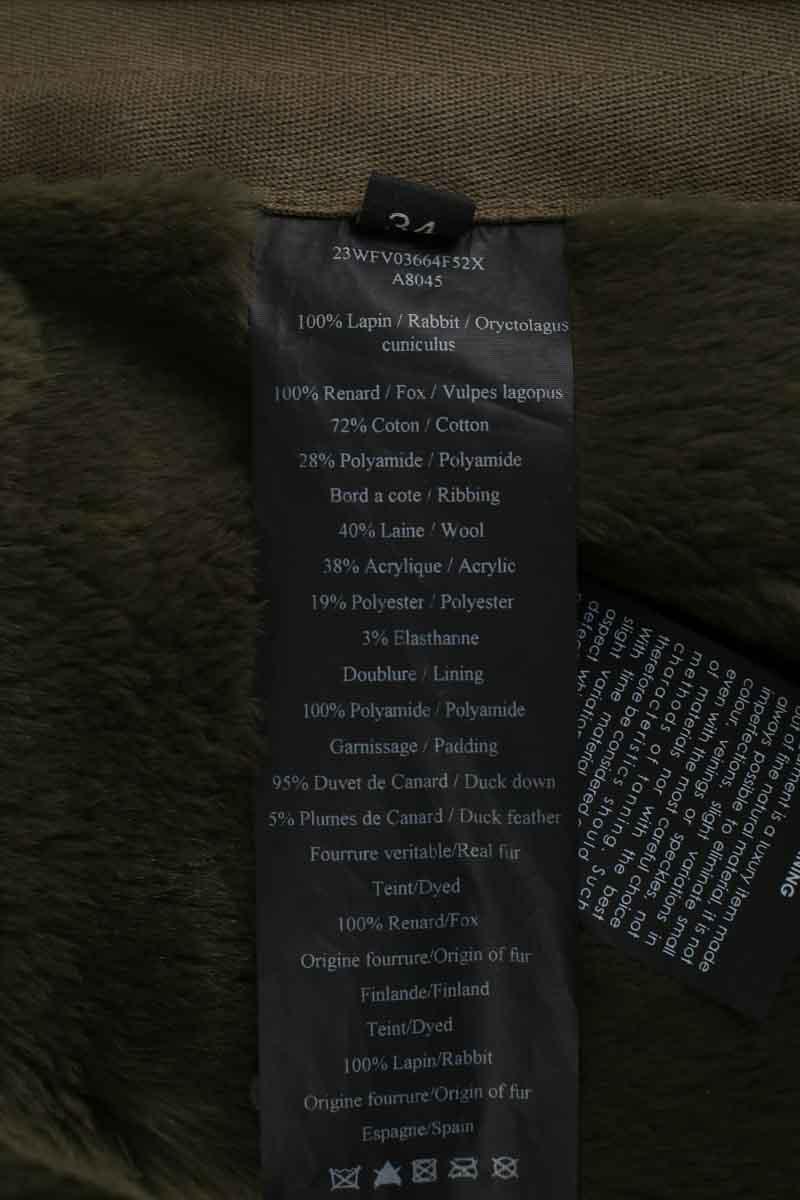 Manteau Yves Salomon  Kaki