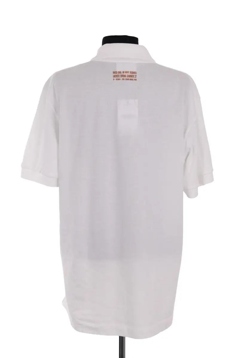 Polo Lacoste Blanc en Coton