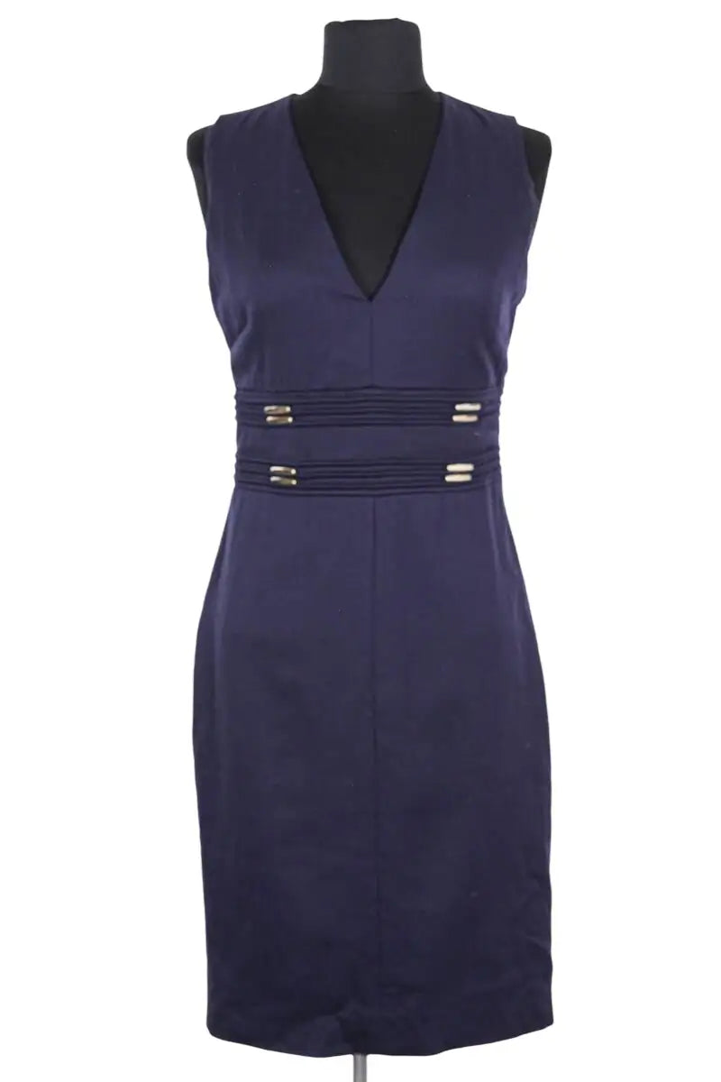 Robe Versace Bleu en Synthétique, taille S - Seconde Main
