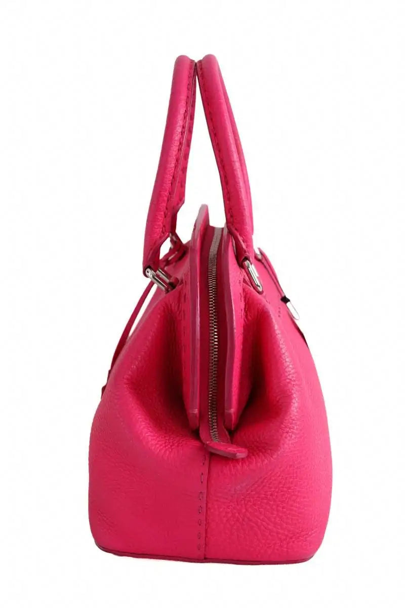 Sac à main Fendi Adèle Selleria Rose en Cuir