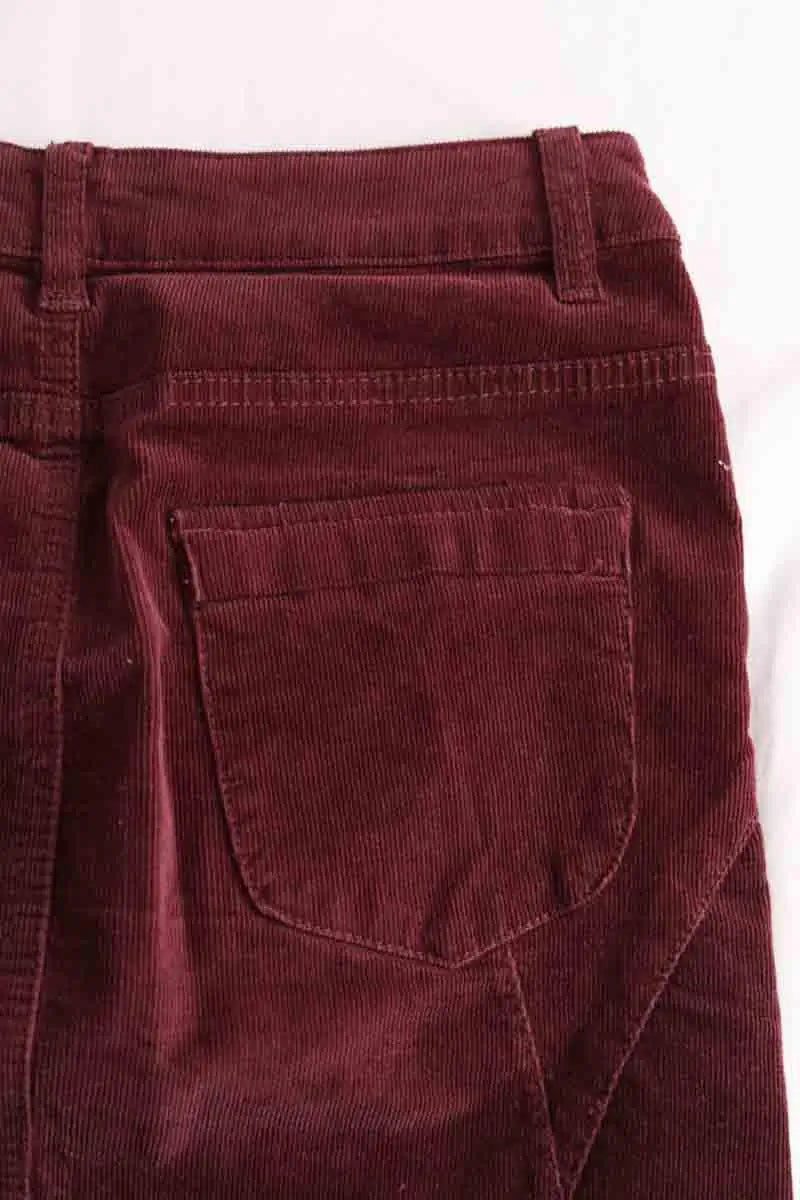 Mini jupe Zadig & Voltaire Bordeaux en Coton
