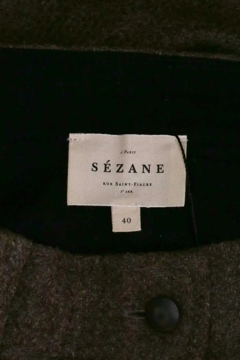 Jupe Sézane Marron en Viscose