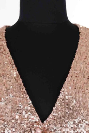 Gilet Maje Rose en Synthétique