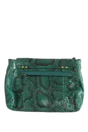 Sac à bandoulière Jérôme Dreyfuss Lulu Vert en Cuirs exotiques